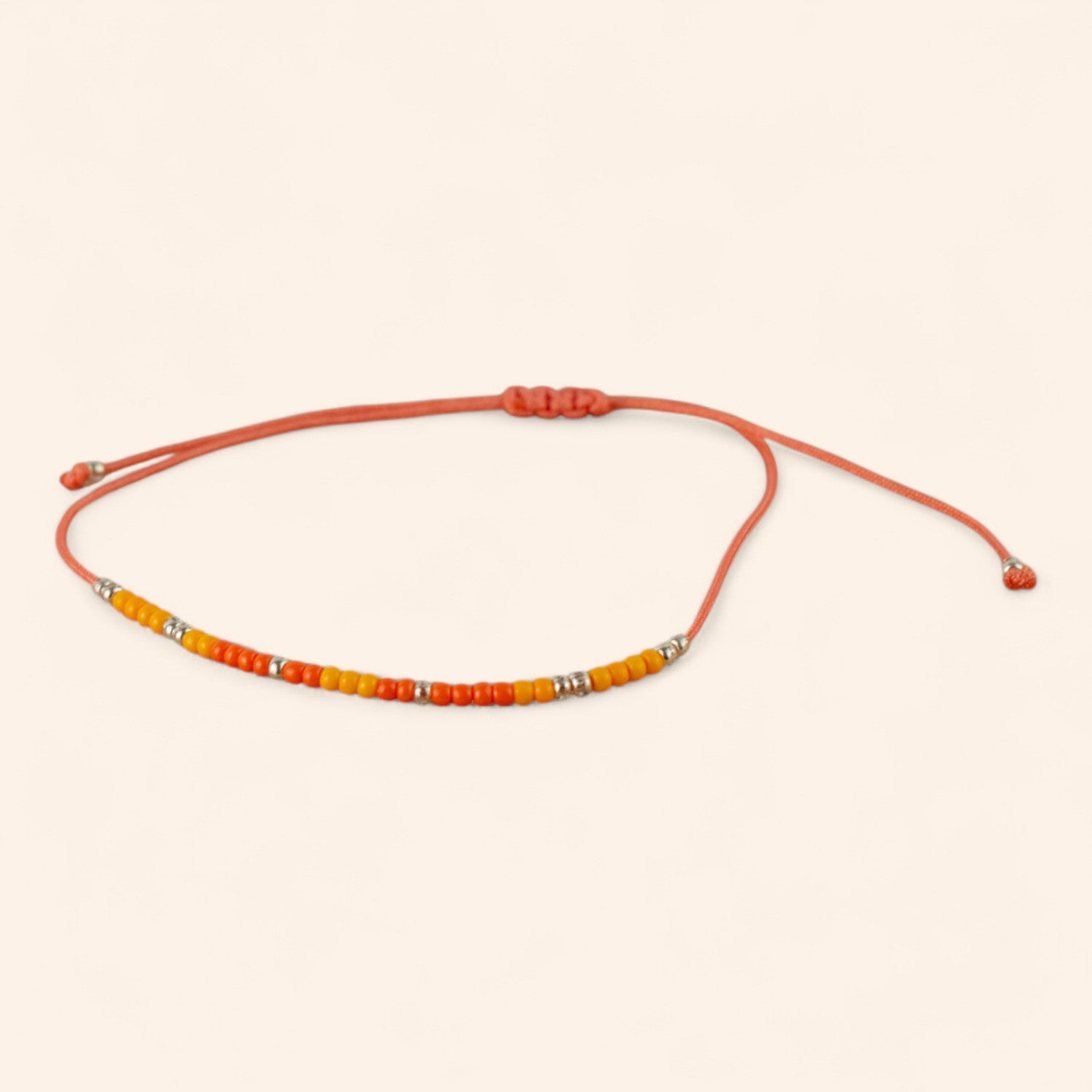 Bracelet perles rocailles oranges  Bracelet Jethyka