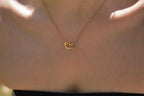 Collier Cœurs entrelacés dorés