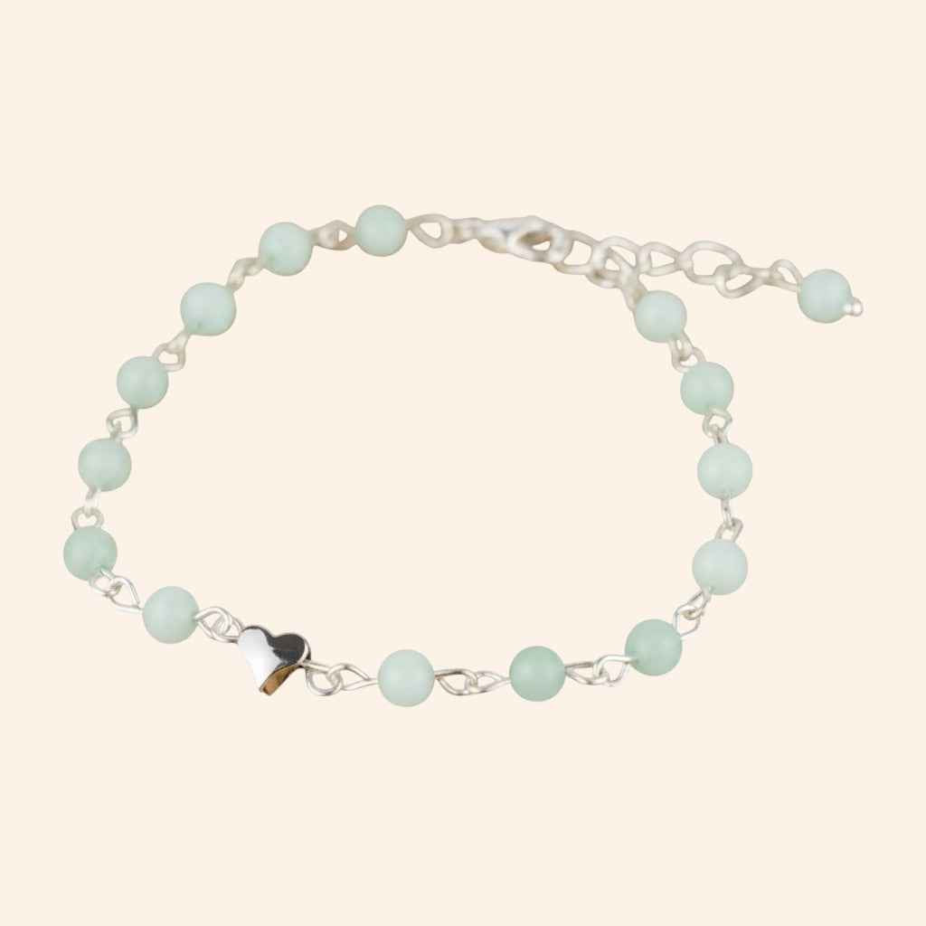Bracelet Cœur en pierres naturelles Amazonite