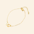 Bracelet Cœurs entrelacés dorés